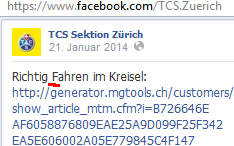 facebook.com/TCS.Zuerich